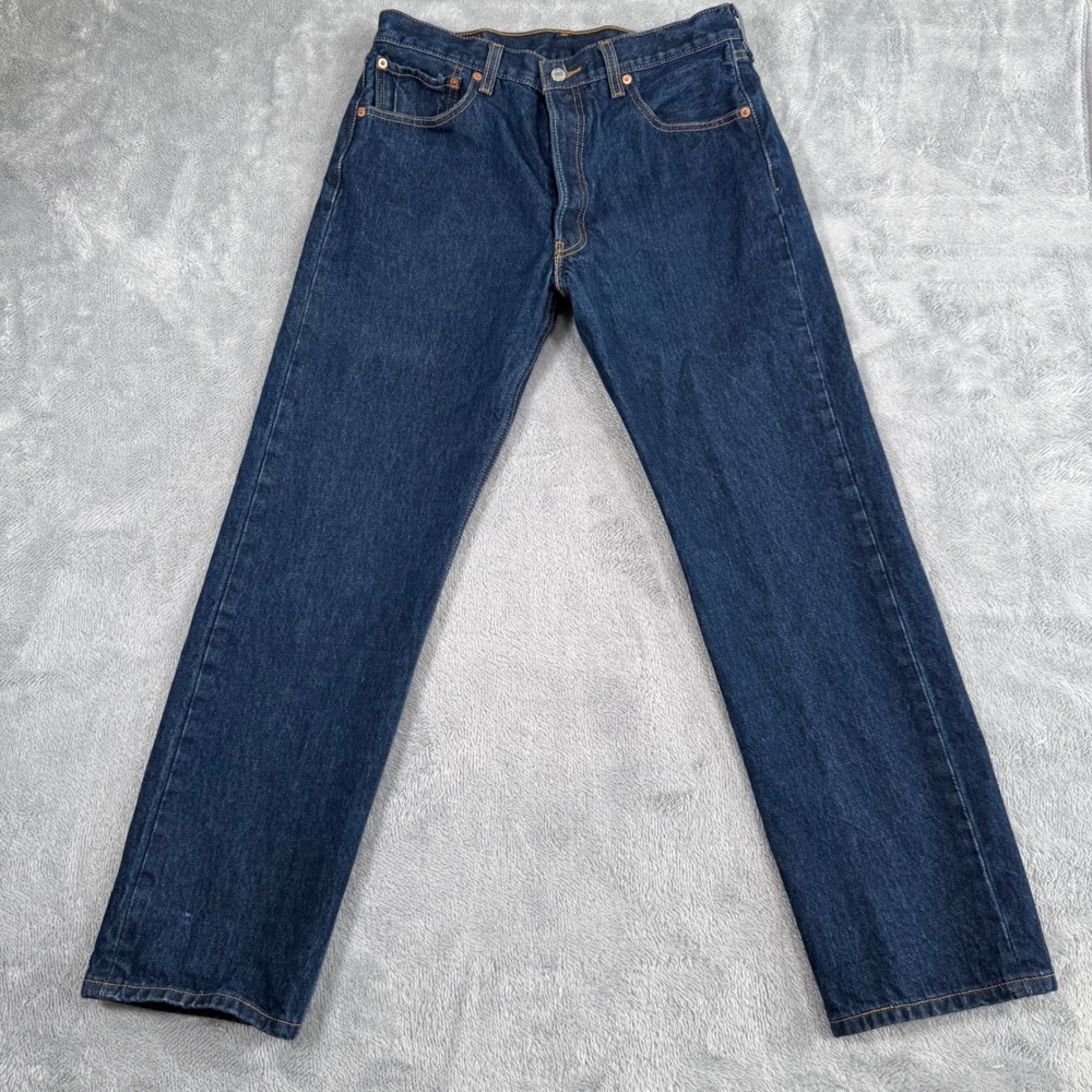 VTG Levi's Jeans Mens 34x32 Fit 32x29 501XX Button Fly Straight Leg Denim Y2K